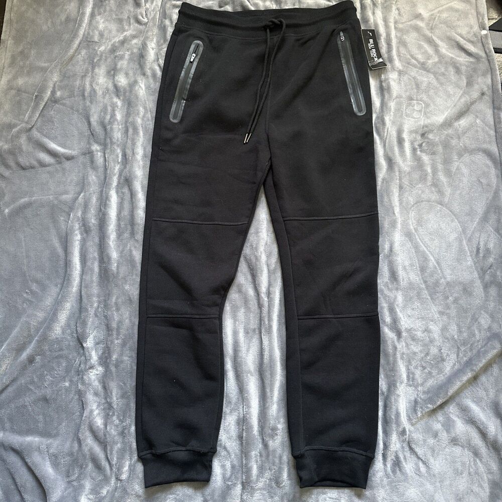 NWT Blu Rock Women's Jogger Sweatpants in Black Size Large [A030]